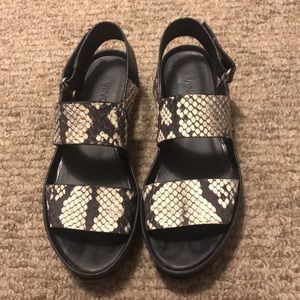 Vince snake skin sandals